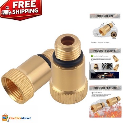 Durable 2PCS Compression  Adapter with O-Ring Seal for Engine Diagnostics