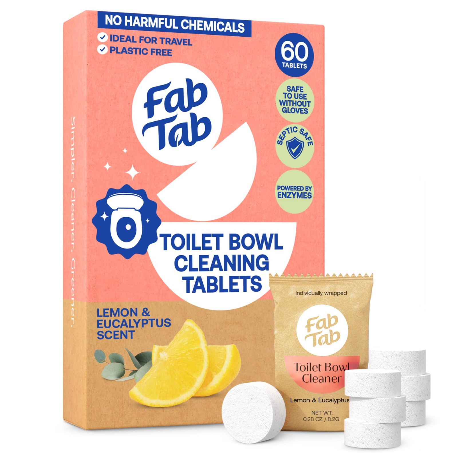 Natural Toilet Bowl Cleaner Tablets for Effortless Cleaning