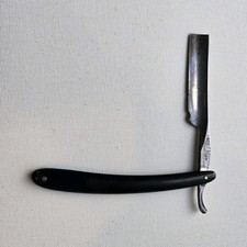 Vintage J.E. Pilcher The Bonanza 422 Straight Razor Black Handle Germany