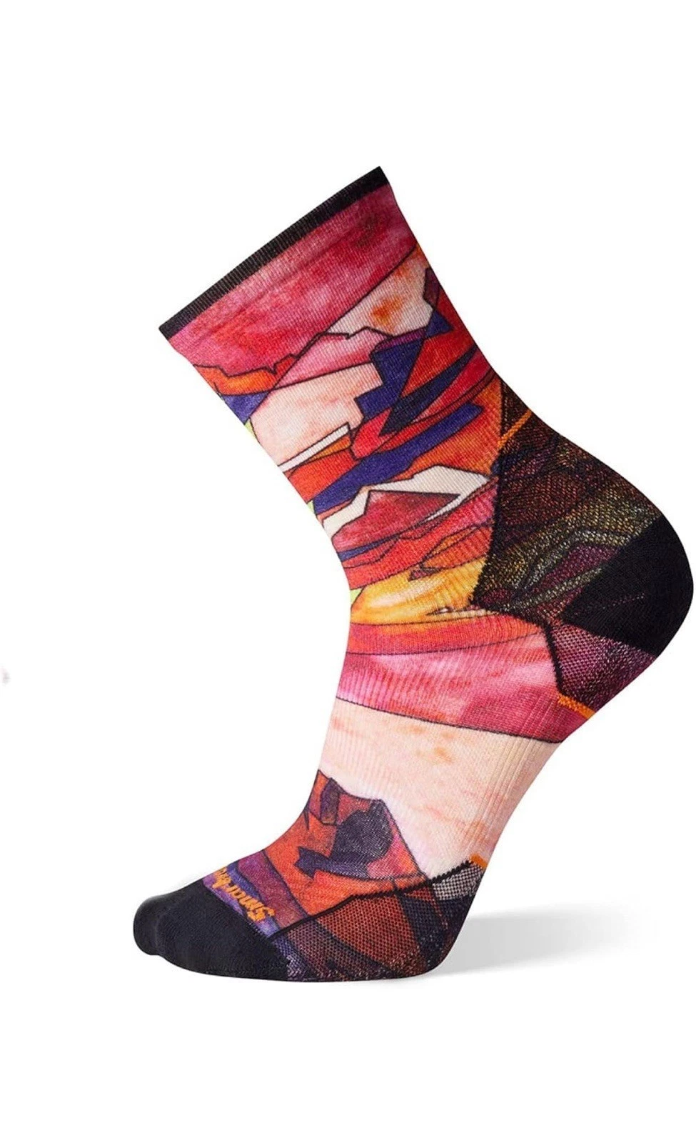 Smartwool Athlete Edition Run Print Crew Socks XL Merino NWT