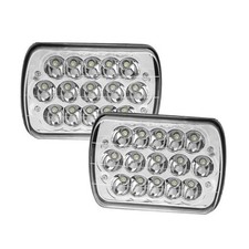 2PCS 7X6 5X7 Inch Sealed Headlight High Low Beam Headlights Compatible With