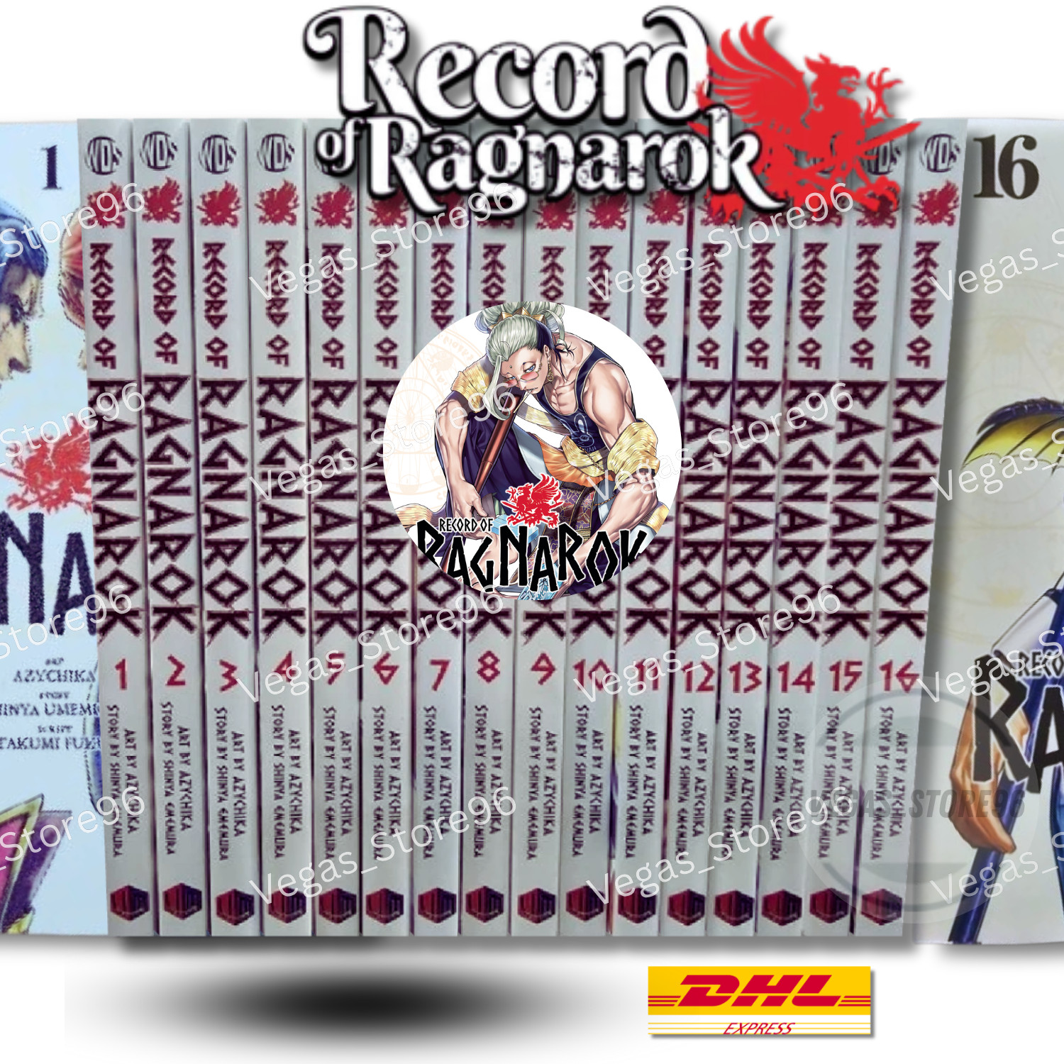 Record of Ragnarok Manga Vol 1-16 Juego Medio/Completo Edición en Inglés Cómics NUEVO