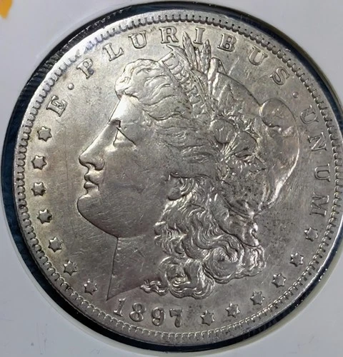 1897-O Morgan Silver Dollar, Solid AU++, New Orleans Mint