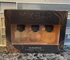 Mix:Bar Edu De Parfum Set 3 X 0.25 fl.oz. / 7.5 mL NIB