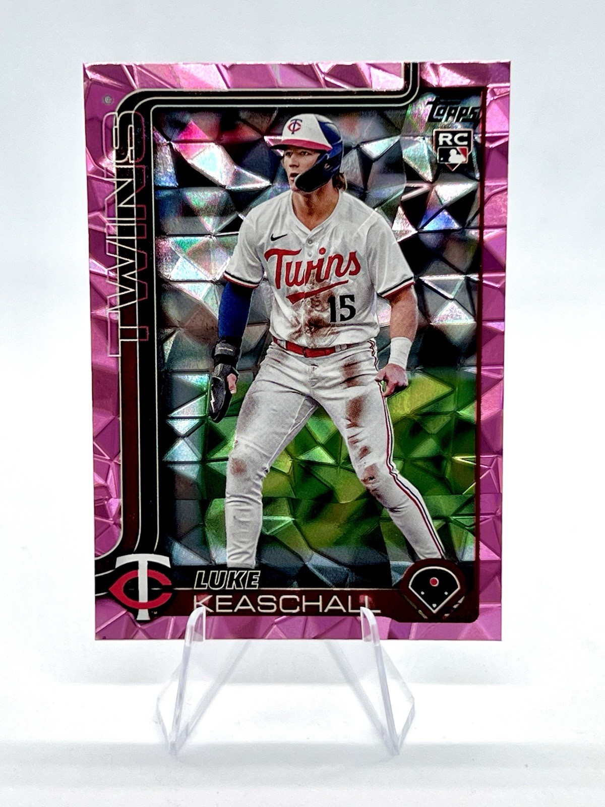 Luke Keaschall 2025 Topps Update Pink Diamante #US16 RC Twins