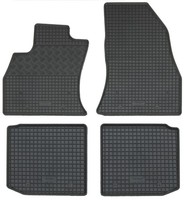 GummifußMatten FüR Fiat 500L Ab 2012- Gummimatten FußMatten Set Matten 4-Teilig