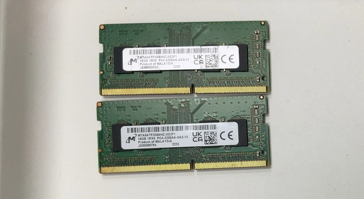 Micron DDR4 SDRAM 32 GB Total Capacity Memory (RAM) for sale | eBay Micron DDR4 SDRAM 32 GB Total Capacity Memory (RAM) for sale | eBay