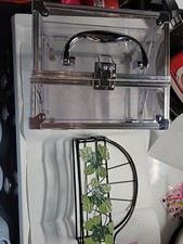 Clear Acrylic Cosmetics Makeup Jewelry Organizer And Wall Shelf