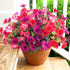 Hibiscus Artificial Flowers Plants for Outdoors Summer Decoration, 6 Bundles ...