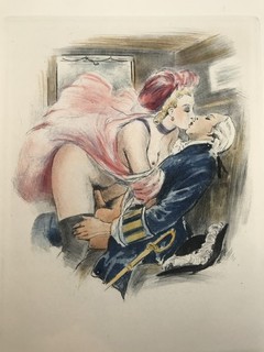 CURIOSA : La Duchesse ou La Femme Sylphide 20 EAUX FORTES érotiques 1948.