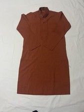 Junaid Jamshed Pakistani Embroidered Kurta Boys 3T Rust Color-Ramadan/Eid