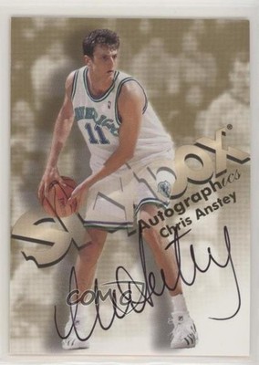 1998-99 Skybox Premium Autographics Chris Anstey Auto z4k