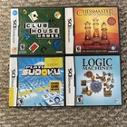 Lot of 4 Games Nintendo DS Bundle Chess Master Sudoku Logic Machines Club House