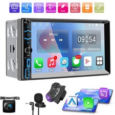 Double 2 Din 7  Car Stereo Touch Screen Car Radio Apple CarPlay Android Auto GPS