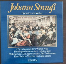4 LP Schallplatten Box / Set Johann Strauß -...
