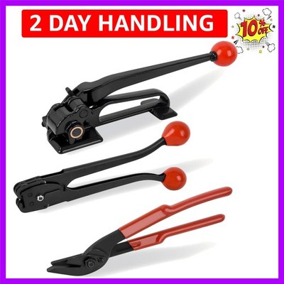 Steel Banding Strapping Kit -Metal Banding Tool for Strapping Tools for 3/8''~...