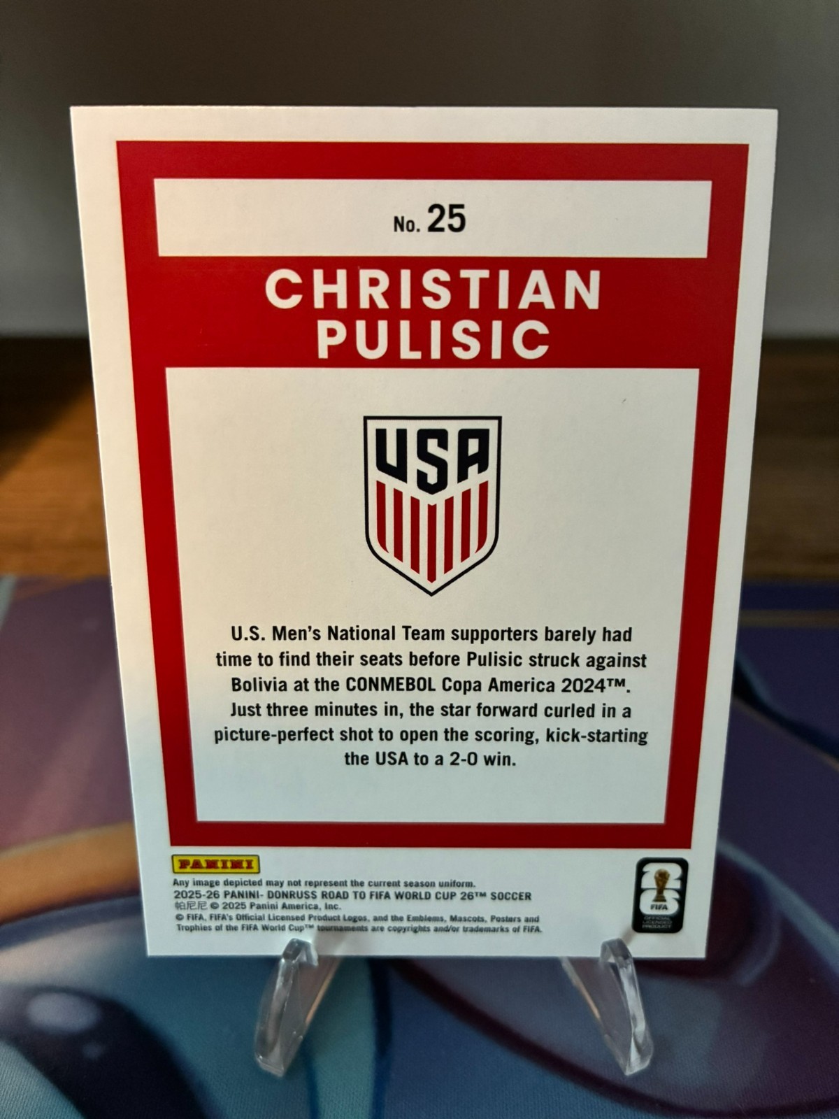2025-26 Donruss - Christian Pulisic #25 - Cubic - United States view 2