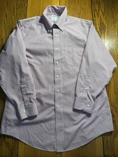 Brooks Brothers Shirt Mens Large 16.5 Plaid Regent Non Iron Button Down Dress