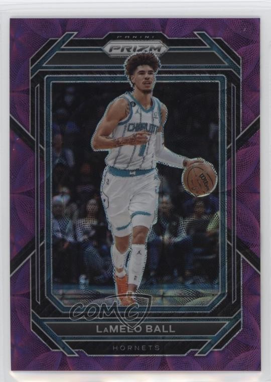 2022-23 Panini Prizm Choice Purple Prizm /20 LaMelo Ball #150 14mf
