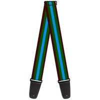 Guitar Strap - Stripes Brown/Green/Baby Blue (Us Import) ACC NEU