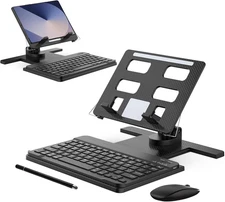 For Samsung Galaxy Z Fold 7 6 5 4 Stand and Keyboard Mouse Set, Portable Mini Bl