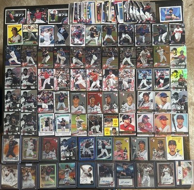 Cleveland Indians Guardians RC Auto # d (124) Card Lot Lindor Bradley Ramirez