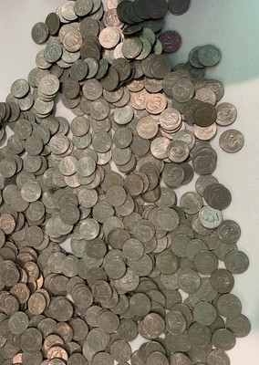 Below Average Condition Eisenhower Dollars 4 Sale Lot Of 400 (examples in pics)