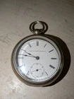 Antique 1888 Elgin USA 7J Grade 97 Silveroid Case Key Set Pocket Watch As-Is