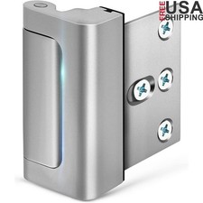 Home Security Door Lock Reinforcement Childproof 800lbs Easy Install Metal Guard