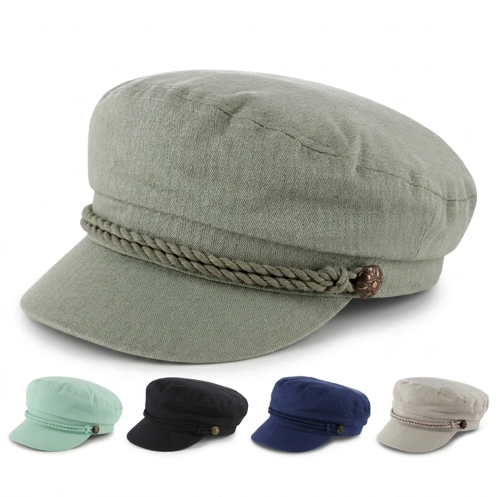 Unisex Greek Fisherman Hat 100% Cotton Sailor Cap Nautical Fiddler One Size
Opens in a new window or