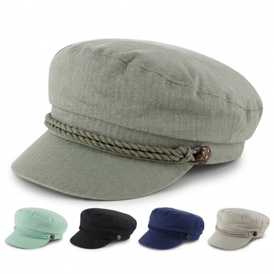 #ad Unisex Greek Fisherman Hat 100% Cotton Sailor Cap Nautical Fiddler One Size $23.99