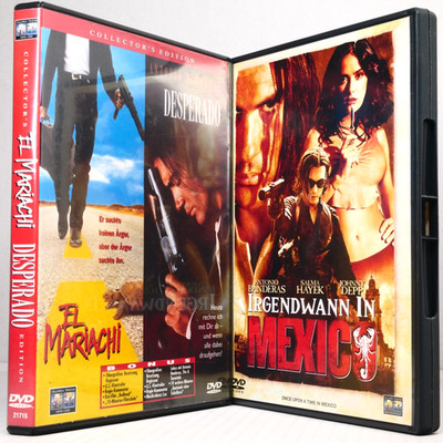 El Mariachi + Desperado + Irgendwann in Mexico DVD Rodriguez Banderas Depp FSK18