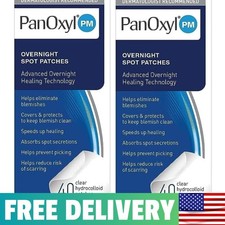 Natural Healing Hydrocolloid Acne Patches - 2 Packs of 40 for Scar Prevention
