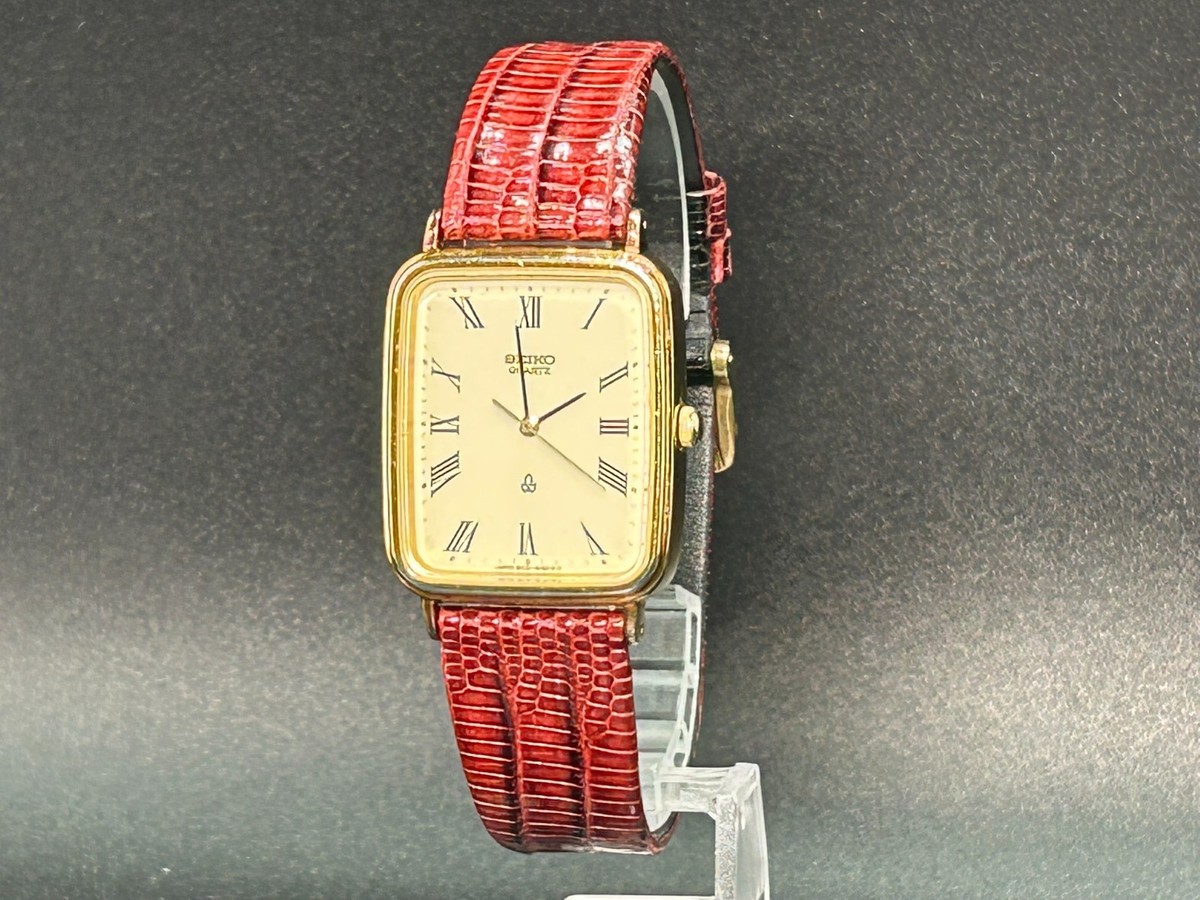 ヤ*ー様 【稼働品】SEIKO 6431-5090 1980年代 ヴィンテージ Vintage SEIKO Chariot 6431-5090 Gold Square Roman UNISEX 27m QZ