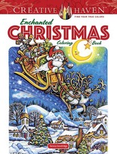 Creative Haven Enchanted Christmas Coloring Book Adult Books:...