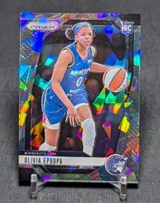 Olivia Epoupa Silver Cracked Ice Rookie RC 2024 Panini Prizm WNBA Card #95 Lynx