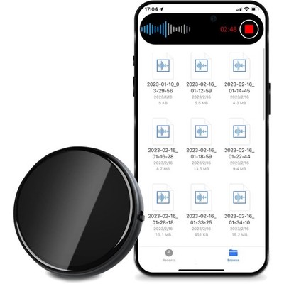 Diktiergerät Mini 3072 Kbps, Audio Aufnahmegerät Abhörgerät mit Dreifacher Ra...