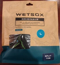 Wetsox Originals  Frictionless Wader Wetsuit Diving Socks Large Split Toe 9.5-11