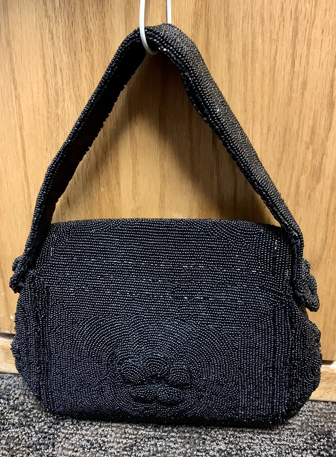 Vintage 30s Black HandBeaded Purse Made In France eBay