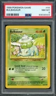 PSA 8 Bulbasaur (Ink Error) Base Set 44/102 Pokemon Card B12