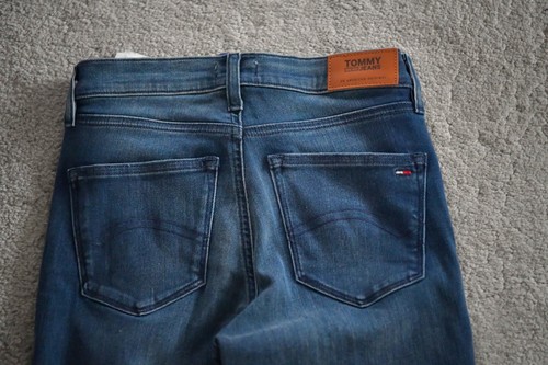 Tommy Hilfiger Jeans Mid Rise Skinny Nora NMST Niceville Stretch Denim Blue UK4 - Picture 4 of 8