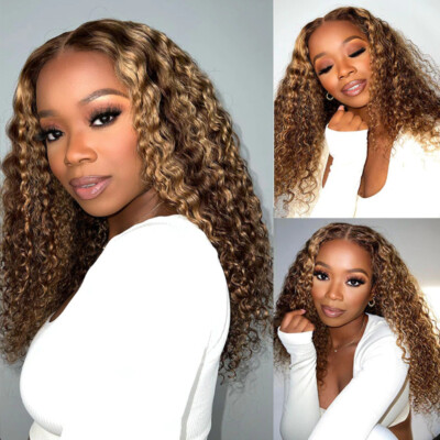 UNice Brazilian Ombre Highlight Blonde Curly Lace Front  display picture 3
