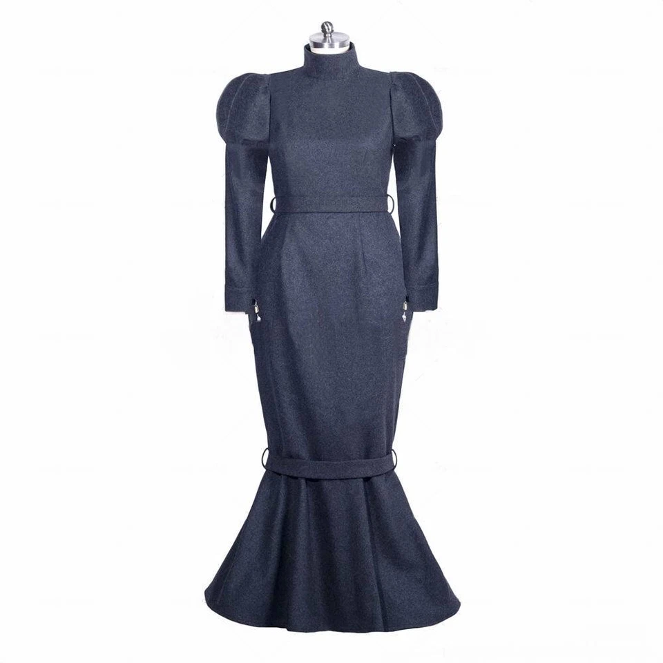 成人 Sissy Girl 女仆礼服可上锁制服角色扮演服装 定制 — 第 2/4 张图片