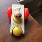 Vintage Fisher Price Click 'N Clatter Jumbo Little People Car No. 417 1975