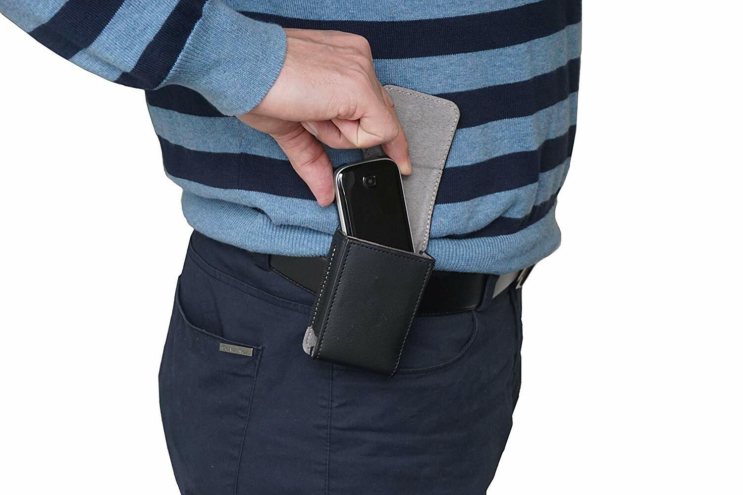 Agoz Vertical Closure Leather Case Holster for Medium Size Flip Phones eBay