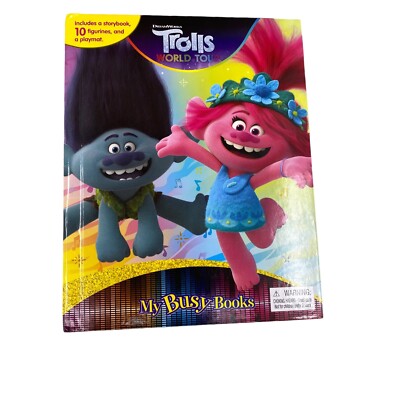 DreamWorks Trolls World Tour My Busy Books Playmat and 6 Figurines 