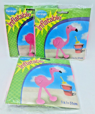 Flamingo Inflatable 51cm (suitable for 3 years plus) - PACK OF 3. JE16