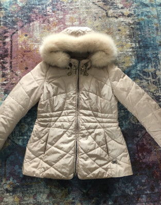 SALCO Damen Jacke Echtpelz Kapuze Gr-38
