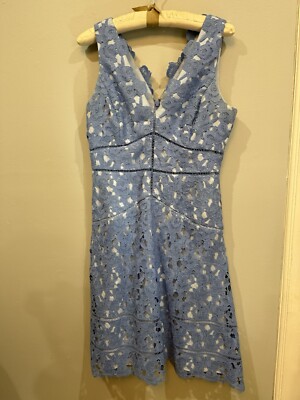 Vineyard Vines 144th Kentucky Derby Periwinkle Blue Lined Lace Dress Size  10 | eBay