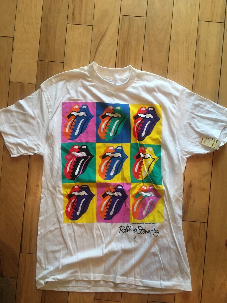 Vintage Rolling Stones 1989 Steel Wheels Tour Shirt Warhol Vintage Rolling Stones 1989 Steel Wheels Tour Shirt Warhol